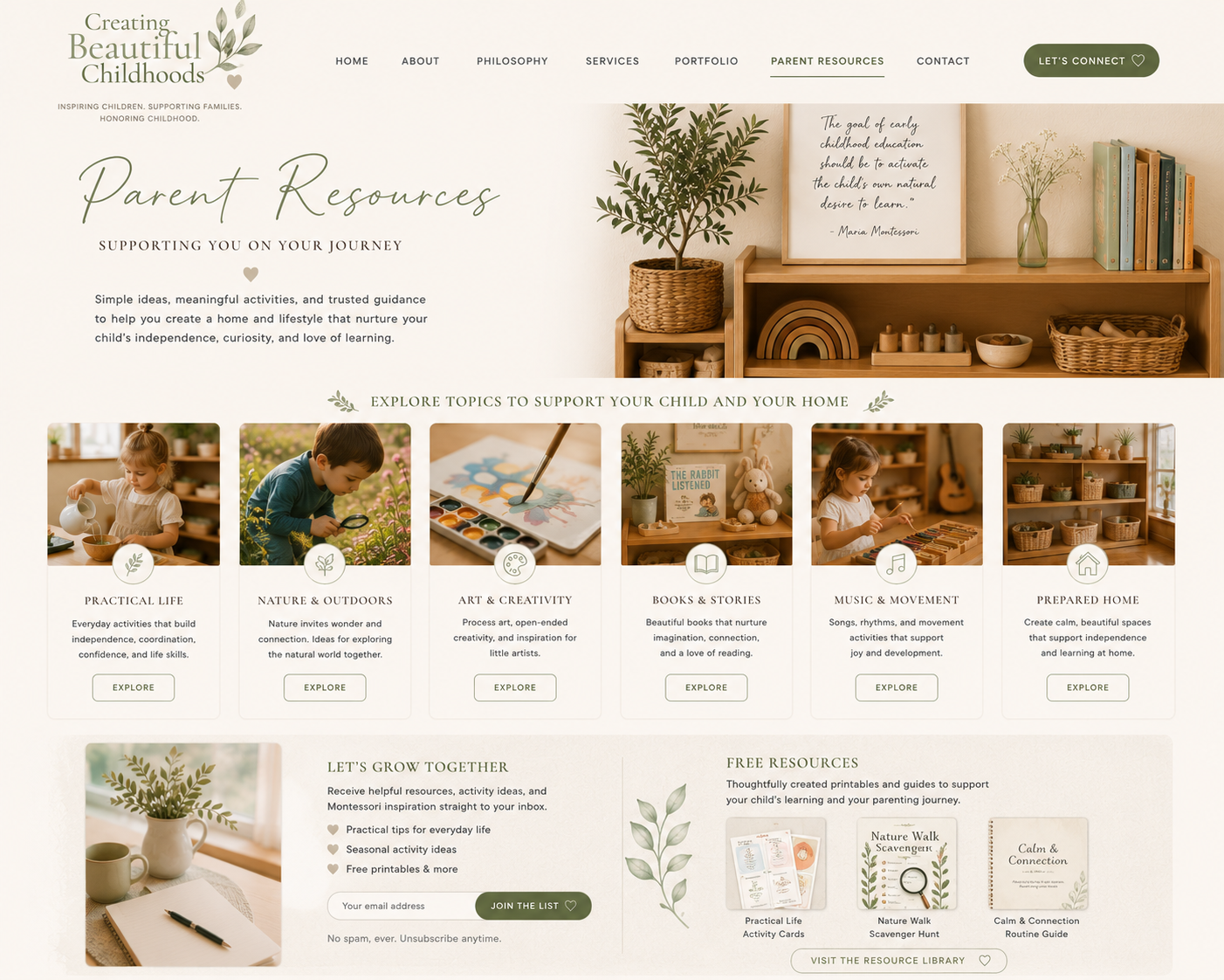 Parent Resources — design overview